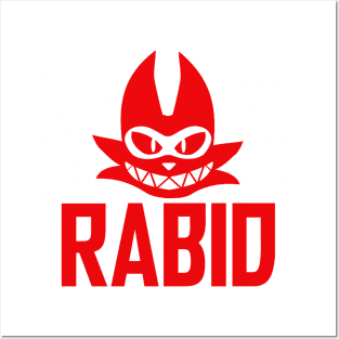 RABID TEXT LOGO Posters and Art